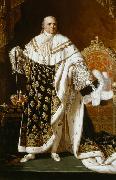 Portrait of Louis XVIII in coronation robes Robert Lefevre